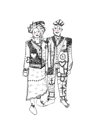 Pearly King and Queen, East London